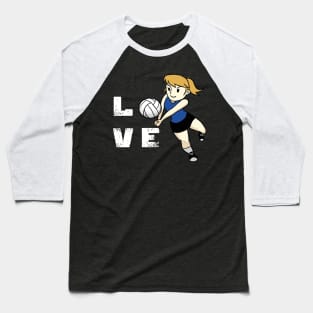 Best Girls Love Volleyball Baseball T-Shirt